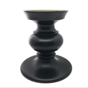 Chunky Dark Expresso Wood Candle 4” Holder Decor